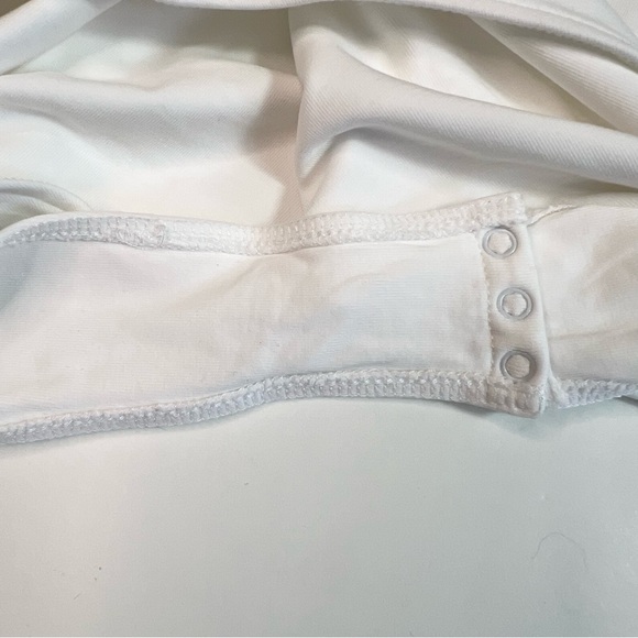 ATM White Cami Bodysuit Pima Cotton Size Medium - Picture 8 of 12